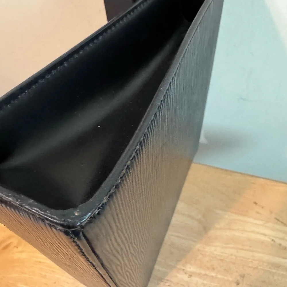 Louis Vuitton Black Epi Malesherbes Handbag